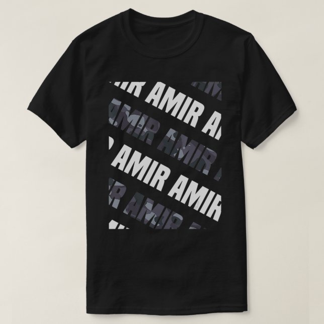 Mens Diagonal Amir Pattern Design Gift Grey Camoue T-Shirt (Design Front)