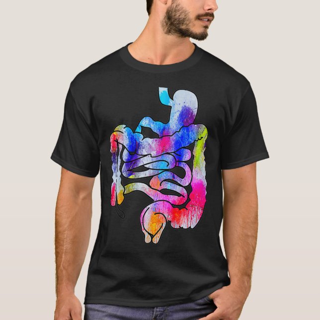 Mens Digestive System Gastrointestinal Tract Art T-Shirt (Front)