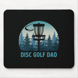 Mens Disc Golf Dad Vintage Father's Day Frisbee Go Mouse Mat