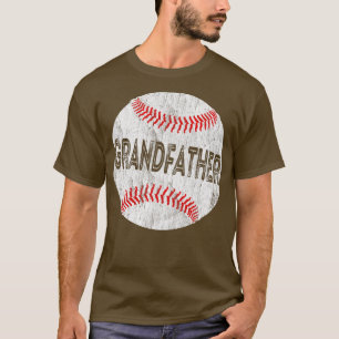 Mens Distressed Baseball Softball Grandfather Men T-Shirt