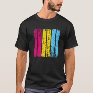 Mens Distressed Retro Lgbtq Pride The Pansexual Fl T-Shirt