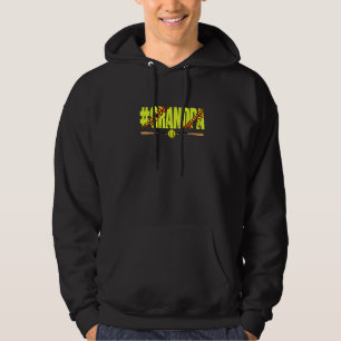 Mens Distressed Softball Grandpa Softball Fathers Hoodie