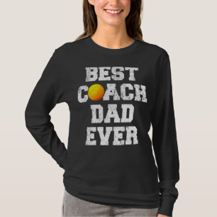 Mens Distressed Vintage Best Lacrosse Coach Dad Fa T-Shirt