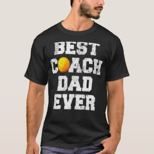 Mens Distressed Vintage Best Lacrosse Coach Dad Fa T-Shirt