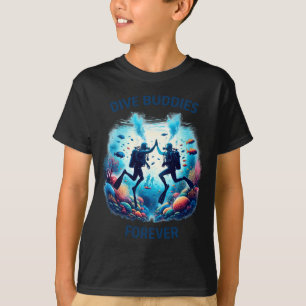 Mens Dive Buddy For Diving Scuba Diver Underwater T-Shirt