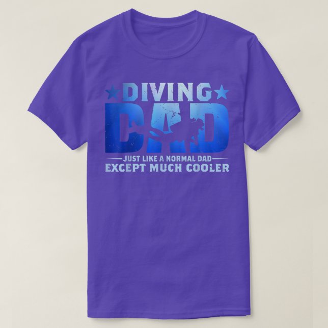 Mens Diving Dad  Dive Scuba Diver Gifts Funny Fath T-Shirt (Design Front)