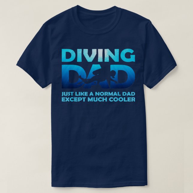 Mens Diving Dad Dive Scuba Diving Gift For Father  T-Shirt (Design Front)