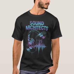 Men's Dj Sound Architects Neon Headphones T-Shirt