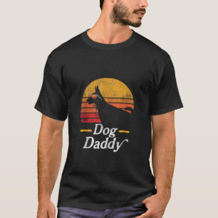 Mens Doberman Dog Daddy Sunglasses Graphic Father T-Shirt