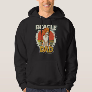 Mens Dog Dad Animal Pet Owner Fathers Day Retro B Hoodie