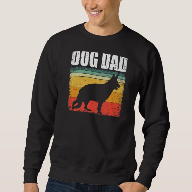 Mens Dog Dad German Shepherd German Shepherd Sweatshirt (Front)