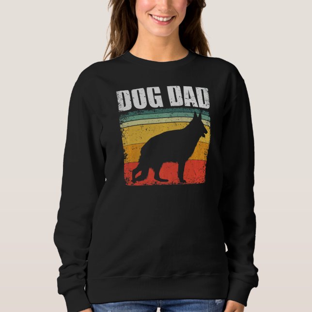 Mens Dog Dad German Shepherd German Shepherd Sweatshirt (Front)