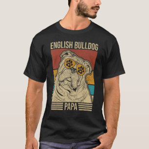Mens Dog Dad Pet Owner Animal  Outfit English Bull T-Shirt