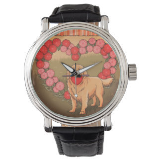 Men's Dog Heart Valentine Watch