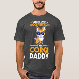 Mens Dog Owner Corgi Daddy  T-Shirt