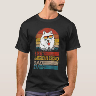 Mens Dog Vintage Best American Eskimo Dad Evers F T-Shirt