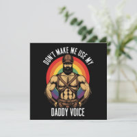 Mens Don't Make Me Use My Daddy Voice Gay Bear
