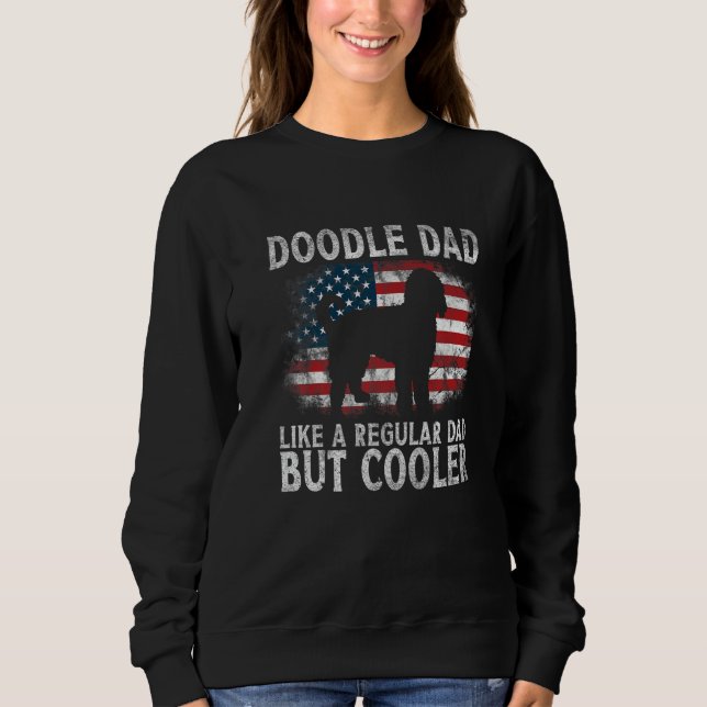 Mens Doodle Dad Goldendoodle Regular Dad But Coole Sweatshirt (Front)