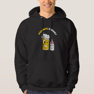 Mens Drinking Buddies  Drinking Dad and Baby  1 Hoodie