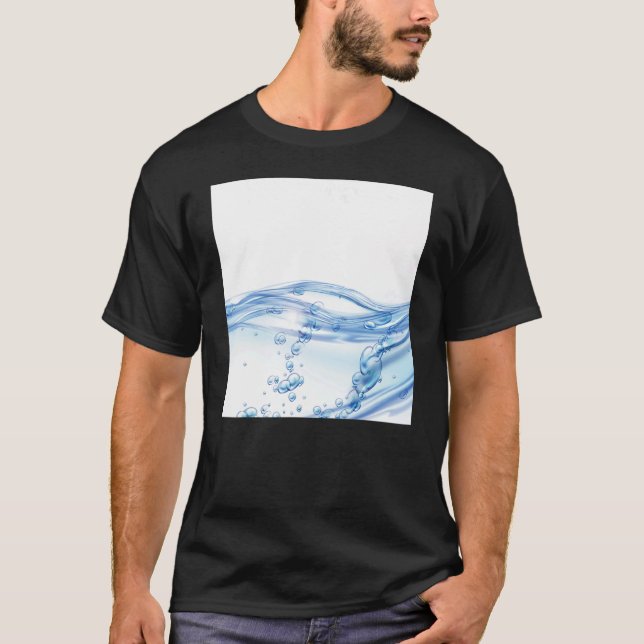 Mens Drinking Water Pattern T-Shirt (Front)