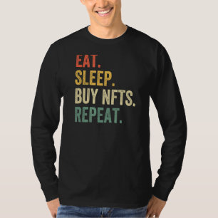 Mens Eat Sleep Buy Nft Repeat Crypto Collector Vi T-Shirt