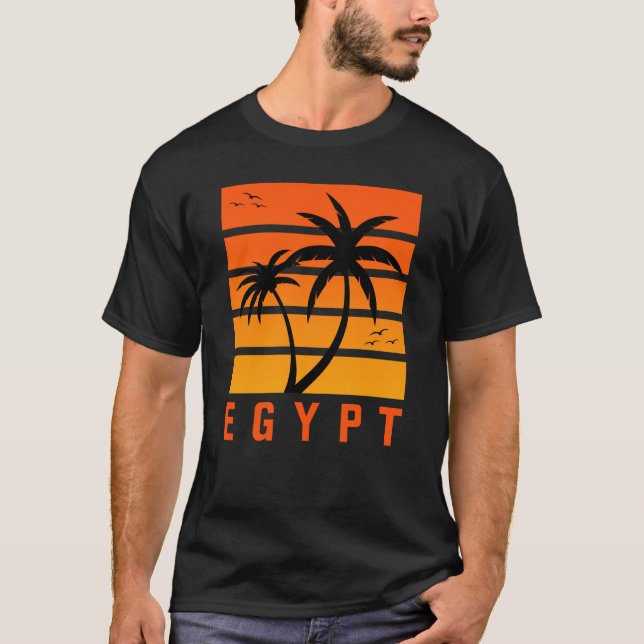 Men's Egypt Vintage Sunset T-Shirt (Front)