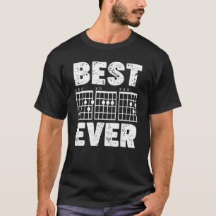 Mens Electric Guitar Chord Guitarist Dad Father Da T-Shirt