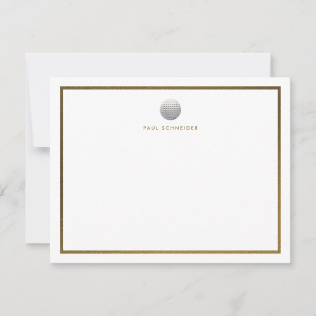 Men's Elegant Golfing Card (Front)