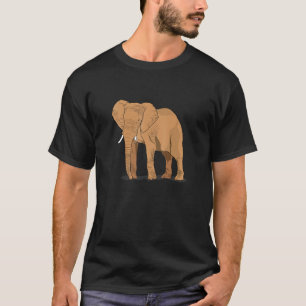 Mens Elephant For Safari And Africa India Fans T-Shirt