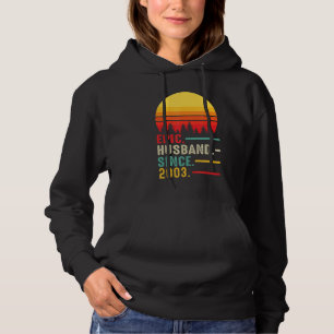 Mens Epic Husband Since 2003, Happy Anniversary Hoodie