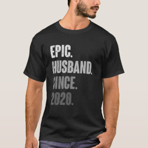 Mens Epic Husband Since 2020 - 3rd Wedding Anniver T-Shirt