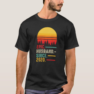 Mens Epic Husband Since 2020 Happy Anniversary T-Shirt