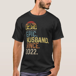 Mens Epic Husband Since 2022 Wedding Anniversary C T-Shirt