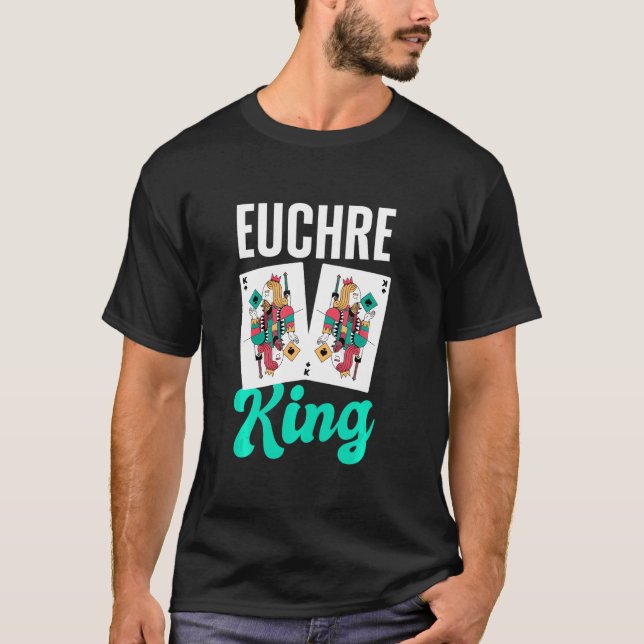 Mens Euchre King T-Shirt (Front)