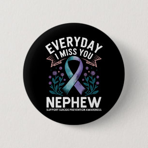 Mens Everyday Miss Nephew Support Spa Aunts 6 Cm Round Badge