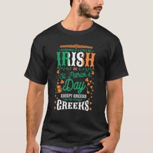 Mens Everyone Is A Little Bit Irish On St Patrick T-Shirt