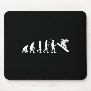 Mens Evolution Snowboard Gift Snowboarder Gift Boa Mouse Mat