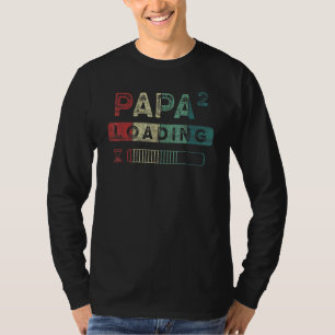 Mens Expectant Papa  Twins  2nd Child  Dad To The  T-Shirt