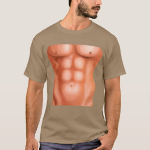 Mens Fake Abs T-Shirt