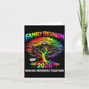 Mens family reunion tree 2026 making memories card