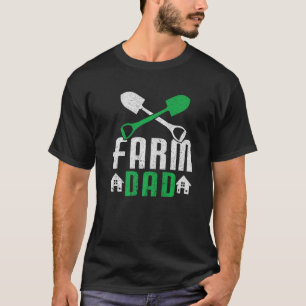 Mens Farm Dad Tractor Farm Daddy  Papa  Farmer Dad T-Shirt