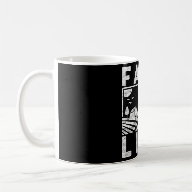 Mens Farm Life Funny Farming Farmer Arable Coffee Mug (Left)