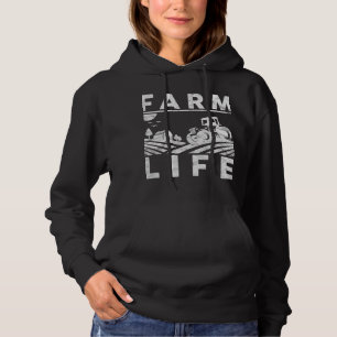 Mens Farm Life Funny Farming Farmer Arable Hoodie