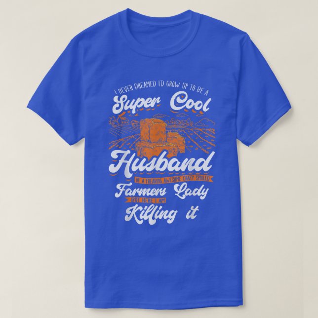 Mens Farmer Husband Agriculture Farming Farm  T-Shirt (Design Front)