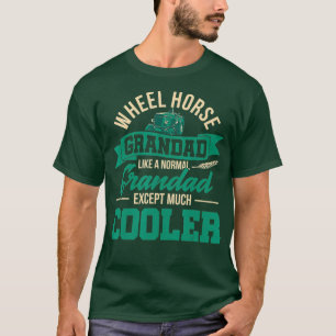 Mens Farmer Tractor Farming Wheel Horse Gift T-Shirt