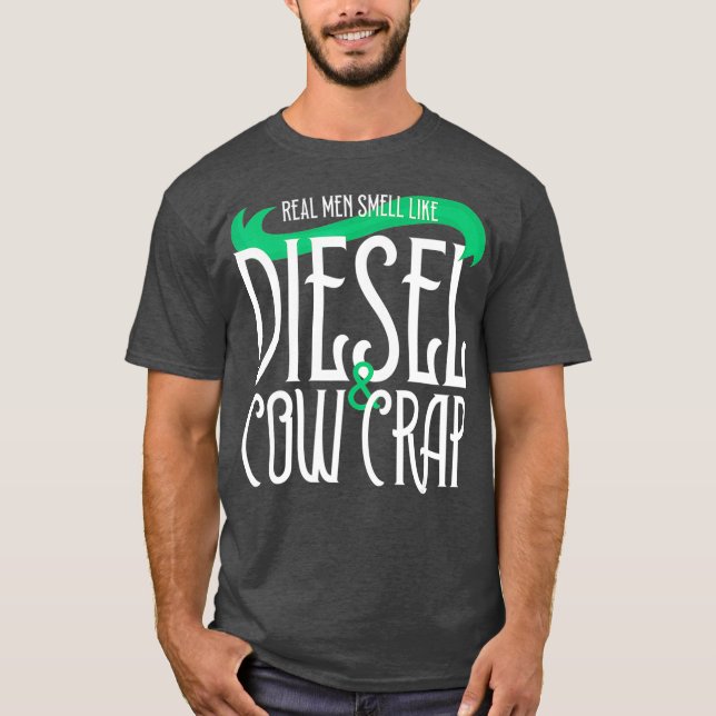 Mens Farmer Tractor Funny Farming T-Shirt (Front)