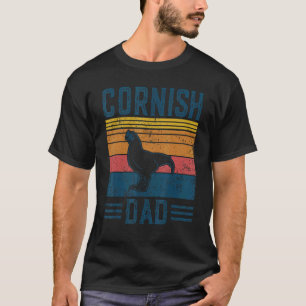 Mens Farming Breed   Vintage Cornish Chicken Dad T-Shirt