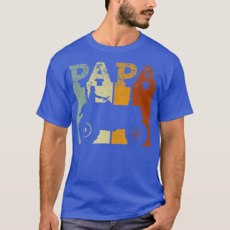 Mens Farming papa vintage Farms retro distessed T-Shirt