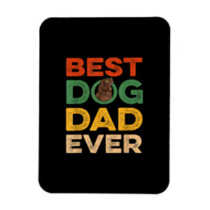 Mens Fars Day Best Newfoundland Dog Dad Ever Magnet