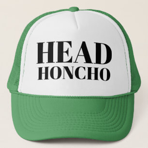Mens Fashion Funny Novelty Baseball HEAD HONCHO Trucker Hat
